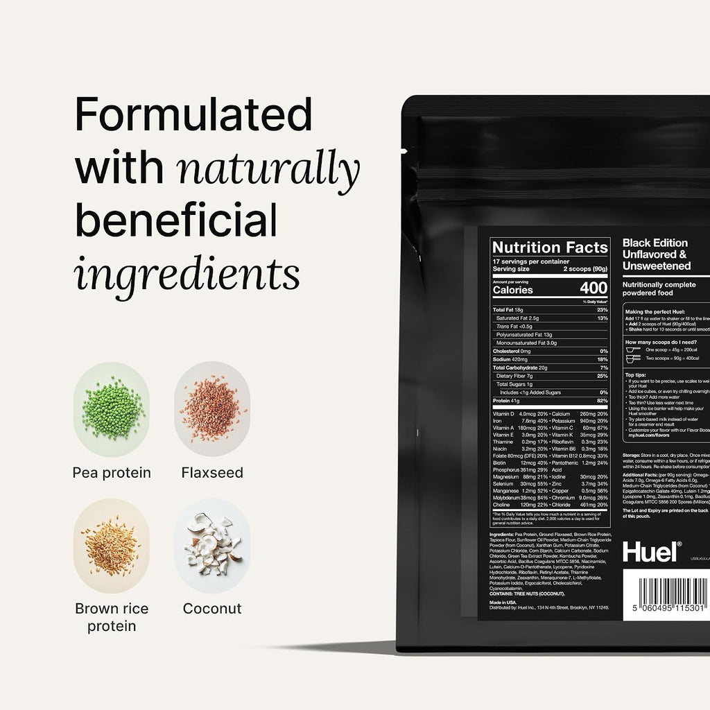 Huel Black Edition | Chocolate Peanut Butter | 40g Vegan Protein Powder