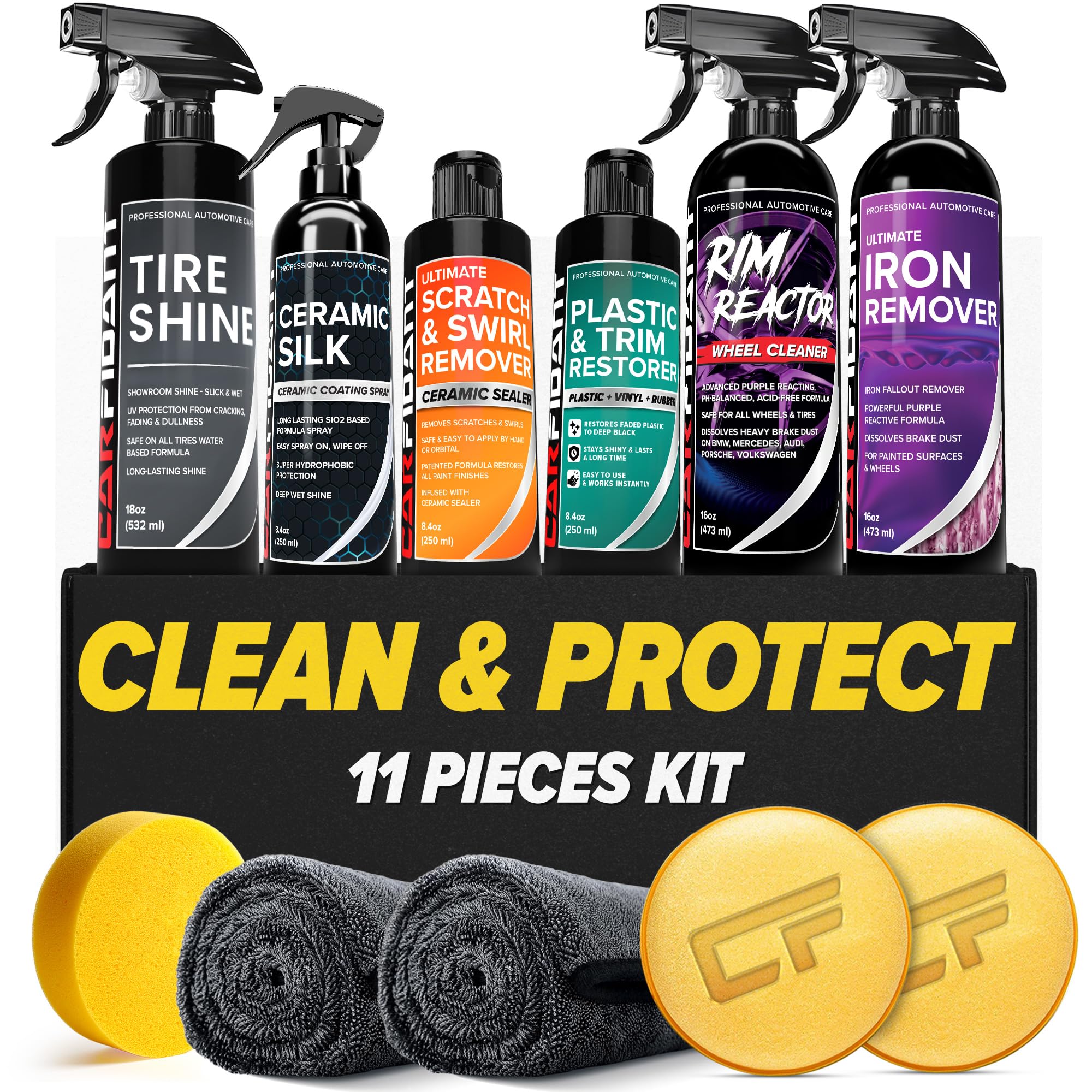 Scratch Repair and Swirl Remover - Car Paint Scratch Remover & Restorer Kit with Buffer Pad - Polishing & Waxing Kits - Compound for Vehicles Paint Repair - 8.4 fl. Oz.